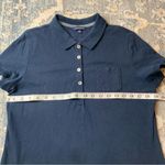 Lands' End Blue Polo Dress Short Flutter Sleeves Photo 2