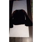 American Eagle Outfitters AEO Soft & Sexy Women's Black Embroidered Top M Boho Size M Photo 2