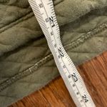 L.L. Bean green quilted funnel neck pullover sweater small Photo 3