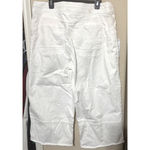 Democracy  Ab-Solution Jeans Womens 16P Wide Leg cropped White high rise pull on Photo 5