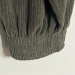 Aerie  Green Ribbed Corduroy Zip Up‎ Women's Cropped Jacket Size Medium Photo 6