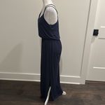 PaperMoon NWT  Petite Navy Knit Maxi Dress Sz MP Photo 2