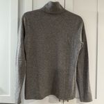 Saks Fifth Avenue Black Label Taupe Gray Neutral 100% Cashmere Turtleneck Medium Photo 6