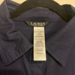 Ralph Lauren Lauren  Camp Shirt Button Up Tunic Navy Blue Anchor Emblem Medium Photo 5