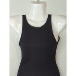 Abercrombie & Fitch Black Ribbed Criss Cross Back Bodysuit Shell Size S Photo 2