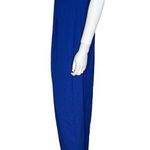 BCBGMAXAZRIA  One Shoulder Faux Wrap Dress Surf Blue Women’s Sz 0 Photo 3