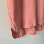 Madewell  Pink Long Sleeve Shift Dress Knee Length Solid Preppy Crepe Photo 8