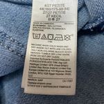 Gap Women's Blue High Waisted Cropped Wide Leg Baggy Palazzo Denim Jeans Size 27 Photo 4