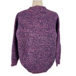 Anthropologie Raga Rita Sweater Purple Metallic Knit Crewneck Size X-Small XS Photo 11