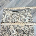 Chico's Tropical Print Crop Cargo Pants Tan Yellow XS 2 Cotton Twill Pull On Photo 9