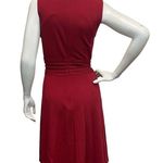 41HAWTHORN Women’s Small Maroon Sleeveless Zip Back Classic Simple Church Dress Photo 3