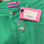 Edikted  WOMENS WIDE LEG JEANS GREEN NEW LARGE Photo 4