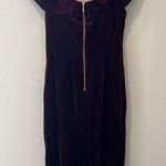 PremierAmour Red Velvet Off the Shoulder dress | Size 10 Photo 7