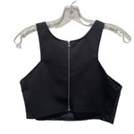 SEEK the Label LF Faux Leather Cropped Tank Top Black Size Medium Photo 3