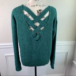 Urban Outfitters ‎ chunky crisscross green sweater S Photo 1