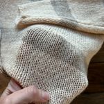 Pink Lily  Striped Knit Beige Sweater Shorts Set M Photo 4