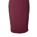 Dress the Population Lyla Midi Dress Women’s Size XS Burgundy Sheath V-Neck Photo 4