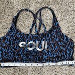 Lululemon Soul Cycle Energy Sports Bra Leopard Camo Blue Nile Multi 8 W2BKBS Photo 8