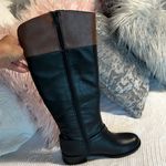 Solanz Full Length Boots Black Tan Zip up Gretchen Winter Dress Womens 7.5 New Photo 5