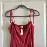 Aritzia Wilfred Fable Linen Dress Pink Size 12 Photo 2