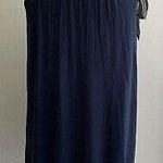 Splendid Navy Blue Dress with Shoulder tie Photo 2