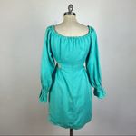 & Other Stories & Other Stories Teal Off Shoulder Cut Out Dress Photo 5