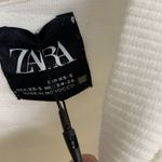 ZARA White Quilted Jacket with Rhinestones Size XS Photo 5