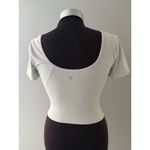 Lululemon Cropped Align Tee T Size 4 ? Pale Blue Short Sleeve Athletic Hiking Photo 3