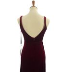 Lovely Twist Front Velvet Cutout Maxi Cabernet Size 0 New Photo 4