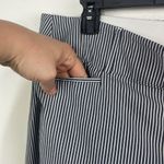 Lane Bryant  The Allie Pants Capri Gray/White Stripes size 20 Photo 4