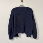 Universal Threads  Blue Waffle Knit Cardigan Organic Cotton Blend Sweater Sz L Photo 1
