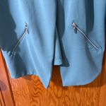 Maurice's  Teal Open Front Blazer with Zippered Pockets Photo 4