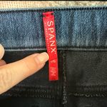 Spanx Dark Wash Blue Sculpt Shape Wear Cotton Blend Slim Straight Jeans Photo 2