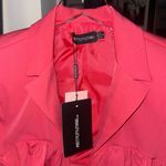 Pretty Little Thing Petite Pink Ruched Bust Cropped Blazer Photo 7