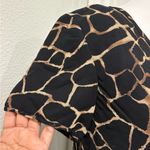 Liz Claiborne  Black and Tan Patterned Mini Dress Size 10 Photo 3