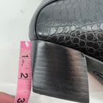 Baretraps Lane Block Heel Bootie black crocodile side zip basic boot size 6.5 Photo 7