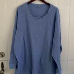 Free People Light Blue Waffle Knit Thermal Photo 0