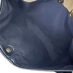 Coach Crossbody Signature Foldover - Khaki/Navy F23304 Jacquard Tote Photo 13