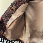 Chelsea and Violet Metallic Jacquard Tassel Fringe Boho Jacket XS | Retail $138 Photo 2