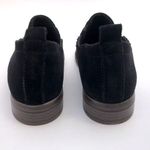 Clarks NEW  Trish Bell Studded Leather‎ Flat Slip On Bootie Black Suede Photo 2