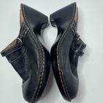 Cherokee Black Leather Mules Size 11 Photo 6