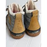 Sorel Gray Tan Ankle Duck Boots Faux Shearling Lined Waterproof Women's 7 Photo 10