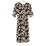 Ba&sh NWT Kaz Robe V-Neck Printed Midi Dress SMALL in Ecru Photo 3