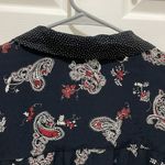 carole little Vintage  II Black Button Down Long Sleeve Blouse Photo 6