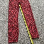Lululemon pink & maroon floral leggings size 6 Photo 6