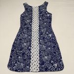 Lilly Pulitzer For Target Blue Fish Patterned Sheath Dress Sz 6 Photo 1