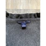 American Living  Knit Ruffle Medium Gray Sweater Twee Coquette Heritage‎ Academia Photo 1