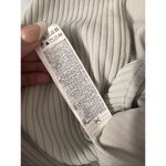 Forever 21 Gray Ribbed Long Sleeve Zip-Up Cropped Top - Size Small Photo 3