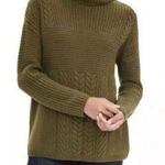 Banana Republic Todd & Duncan Scottish Cashmere Cable Knit Sweater Size XS Green Photo 0