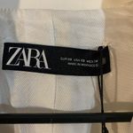 ZARA White Two Button Notched Collared Oversized Blazer Jacket Women Sz XS Photo 3